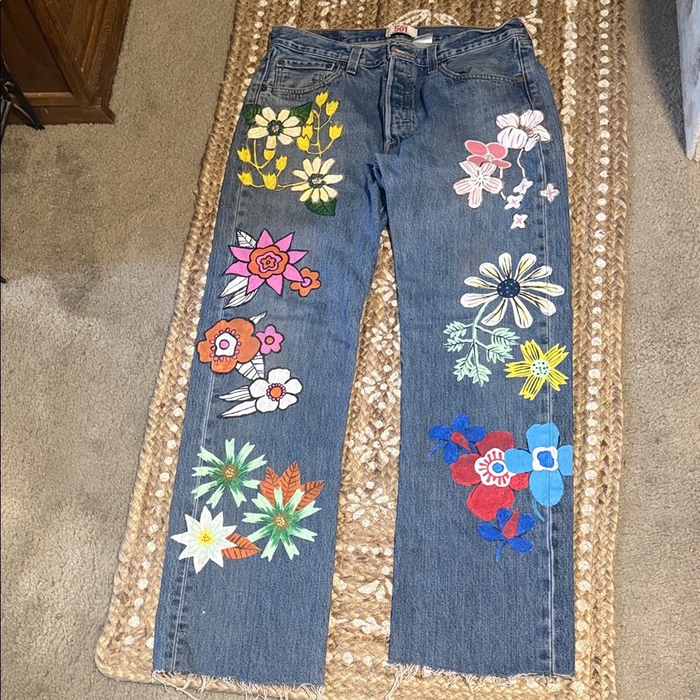Levi’s Rialto jeans project Floral painted Women's Jeans
